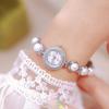 Women Fragrance Medieval Pearl Bracelet Watch Waterproof Quartz Wristwatch