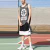 Li-Ning Sports Basketball Series Reversible Quick-Dry Basketball Vest With Badfive Theme Print Men Tops Gray AAYP343-1