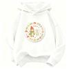 Kids Girls Hoodie Elfie Cartoon Super Elf & Winged Fairy Graphic Sweatshirt Floral Mushroom Circle Print  Casual Pullover Children Autumn Outfit