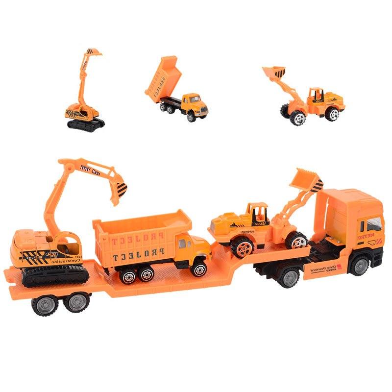 1Set Large Alloy Construction Truck Model Toys Alloy Aircraft Racing Helicopter Scooter Model