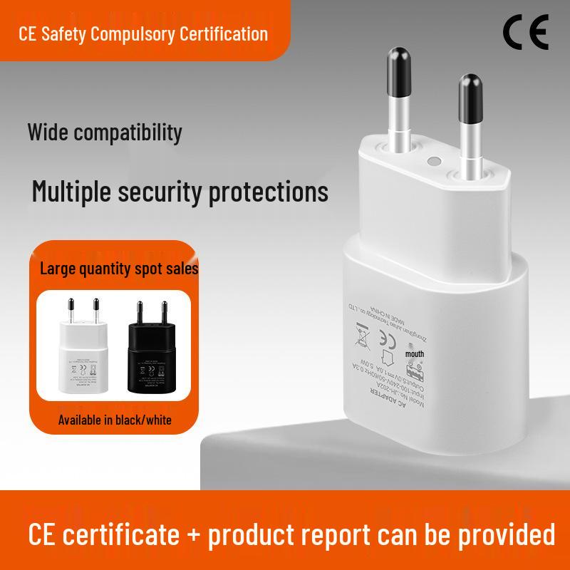 EU Certified 5V1A/5V2A USB Charger Adapter for Mobile Phones