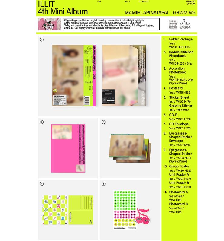 [Vorbestellung] ILLIT – Mini-Album Vol.4 MAMIHLAPINATAPAI (Standard-Ver.) (Zufällig / 3er-Set-Option)