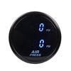 52mm Dual Air Pressure Gauge Suspension for Cars with 1/8NPT  Sensor RED BLUE LED