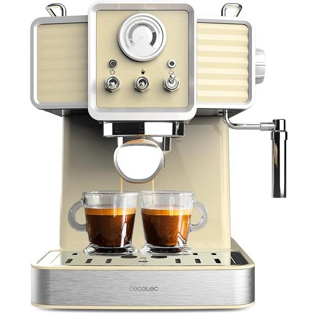 

Кофеварка Cecotec Power Espresso 20 Traditional светло-желтый (01629)
