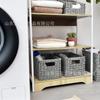 Cesta de Almacenamiento Tejida Sala de Estar Cocina Oficina Moderna Minimalista Con Asas Tamaños Pequeño Grande Gris Marrón Beige