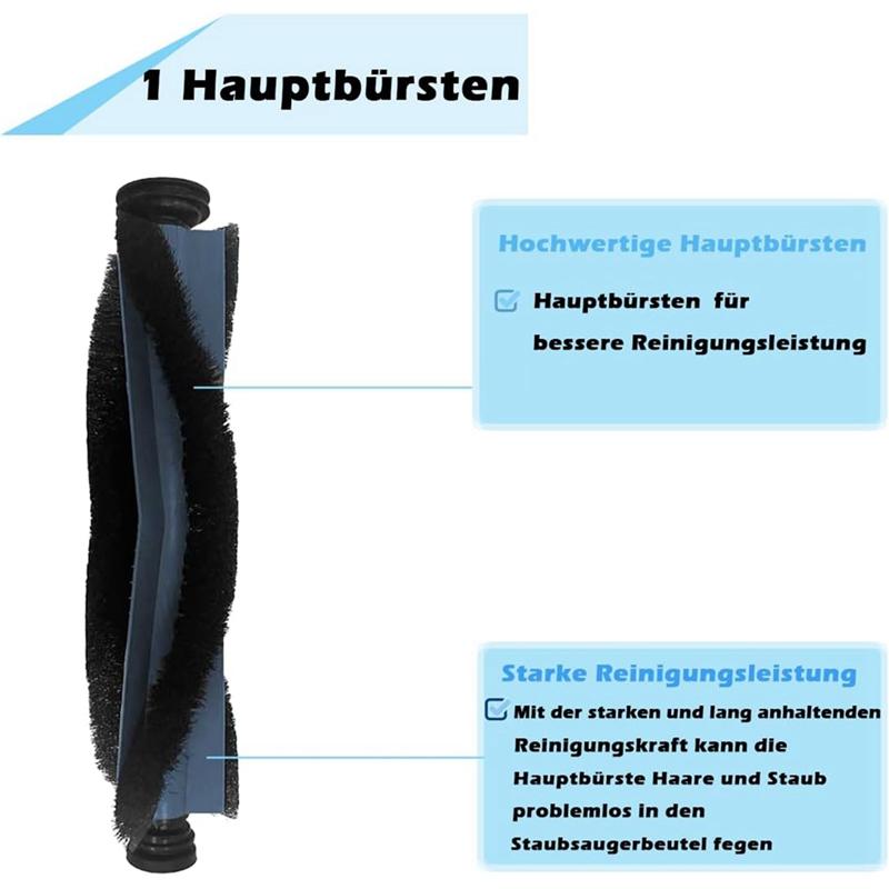 For Eufy X10 Pro Omni Robot Vacuum Cleaner Main Side Brush Hepa Filters Mop Cloth Dust Bags Spare Parts