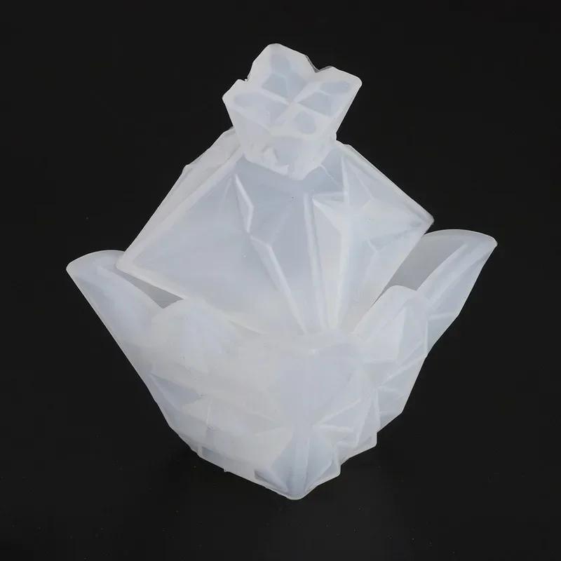 

Креативная форма Силиконовая форма для цветочного горшка Ручная работа DIY Кристальная силиконовая форма Аксессуары для посадки Изделия ручной работы белый