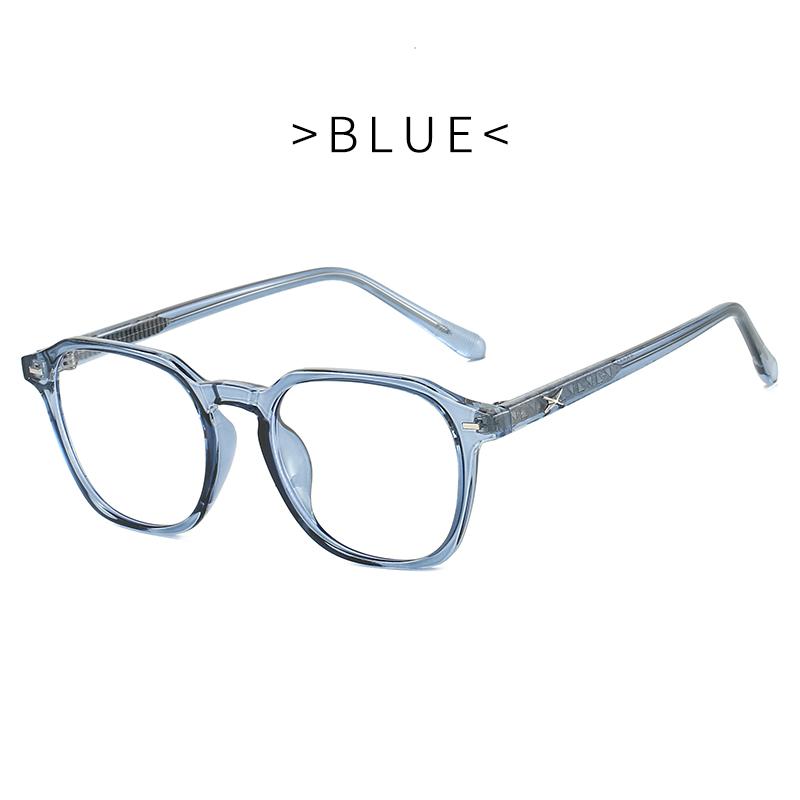 Men's and Women's Anti Blue Light Glasses - Square Women's Transparent Glasses for Daily Commuting