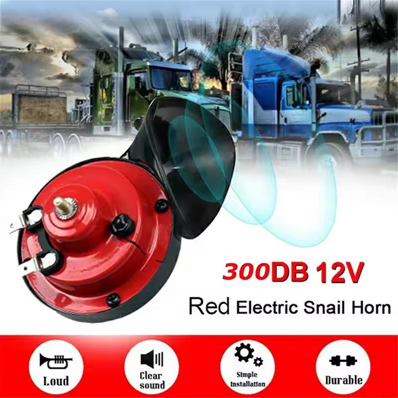 Modified Car Snail Shaped Horn High Pitched Universal Whistle Waterproof Car Motorcycle Modified 12V High And Low Dual Tone Horn