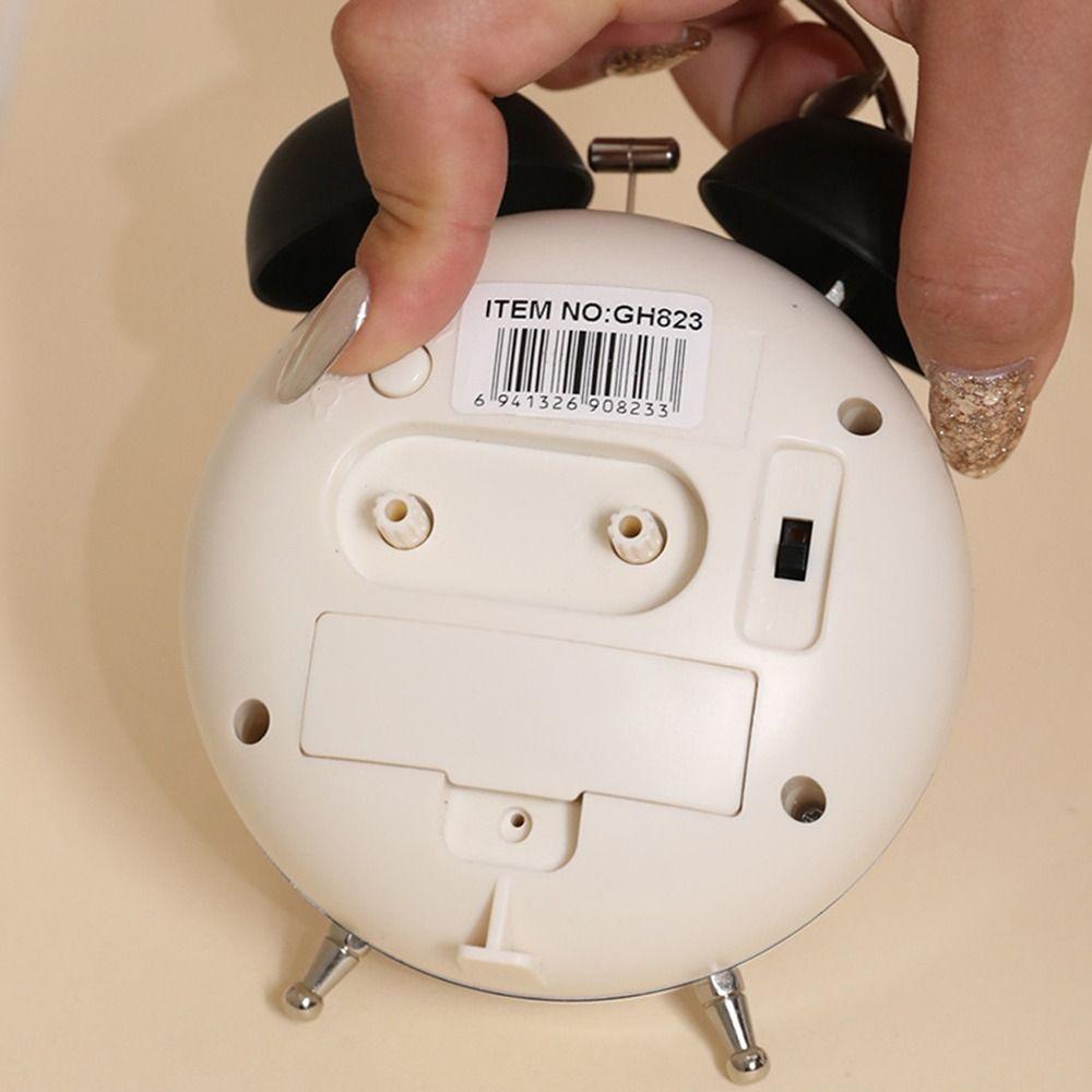 Loud Alarm Twin Bell Clock 4 Inch Size Bedside Wake-up Clock Desk Alarm Clock  Office