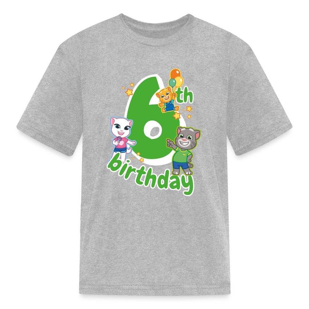 Детская футболка «Говорящий Том и друзья», 6-й день рождения 4XL