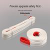 Flat Webbing Lifting Sling - Industrial Crane Strap, 2, 3, 5 Ton Capacity, White, Tow Rope