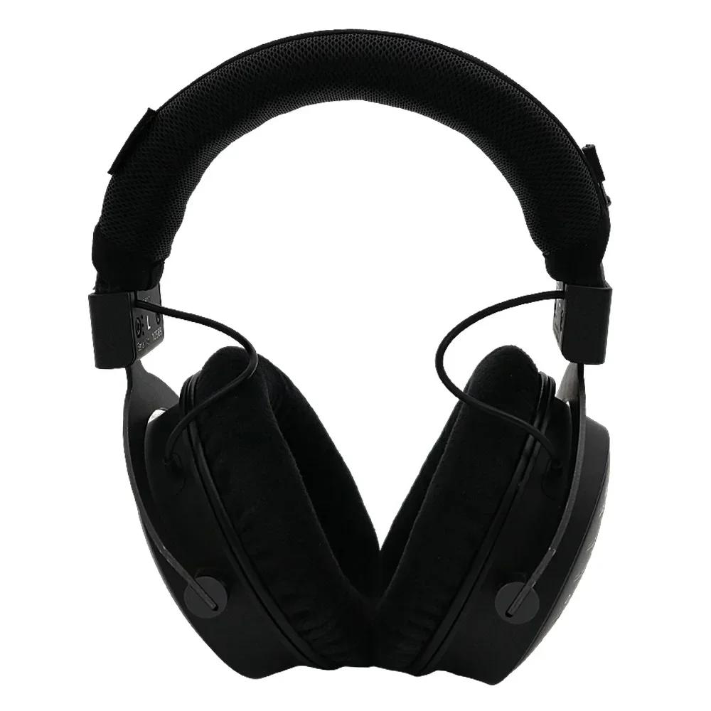 Earphone Zipper knitted fabric Headphone Head Beam Cover for Beyerdynamic DT1990 Pro headband protective cover.