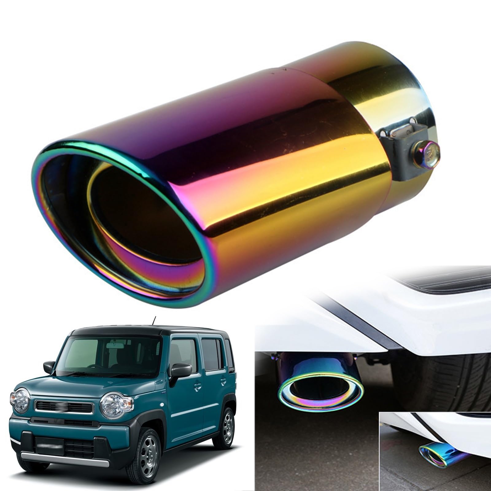 Suzuki Hustler MR52S/MR92S Exclusive Muffler Cutter Car Tailpipe Custom Exhaust straight