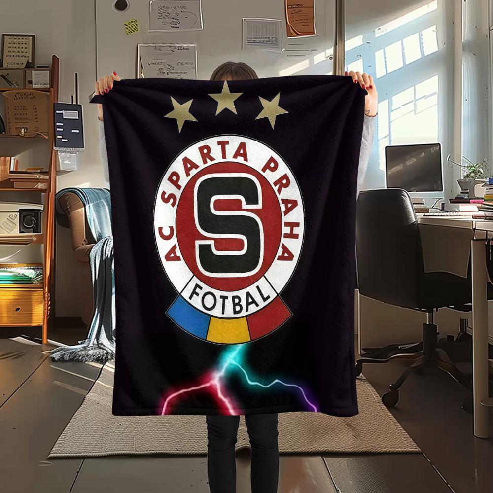 AC Sparta Praha Coperta in Flanella, Alta qualità Confortevole per Tutte le Stagioni, Decorazione per la Casa, Calore e Comfort