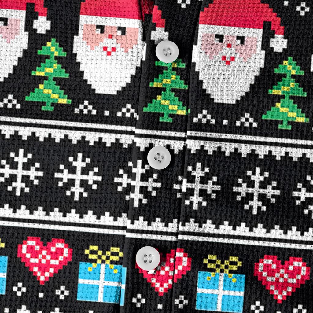 Men's Loose Casual Button Down Collar Long Sleeve Top