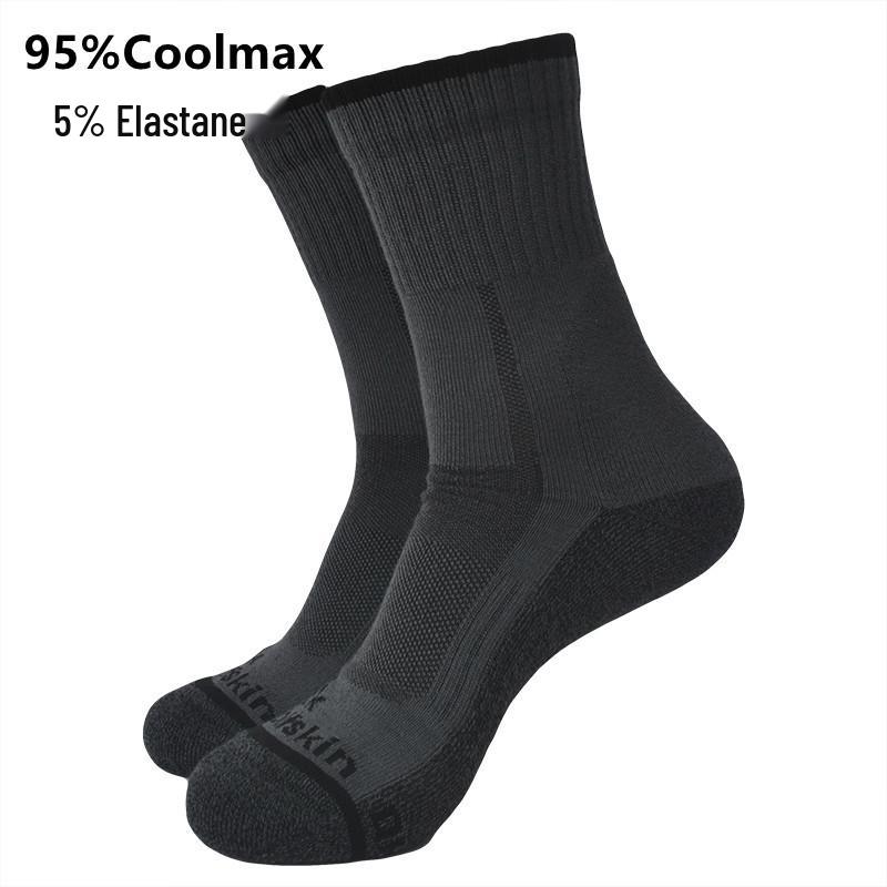 Kalın Havlu Tabanlı Dış Mekan Hızlı Kuruyan Coolmax Yürüyüş Çorapları