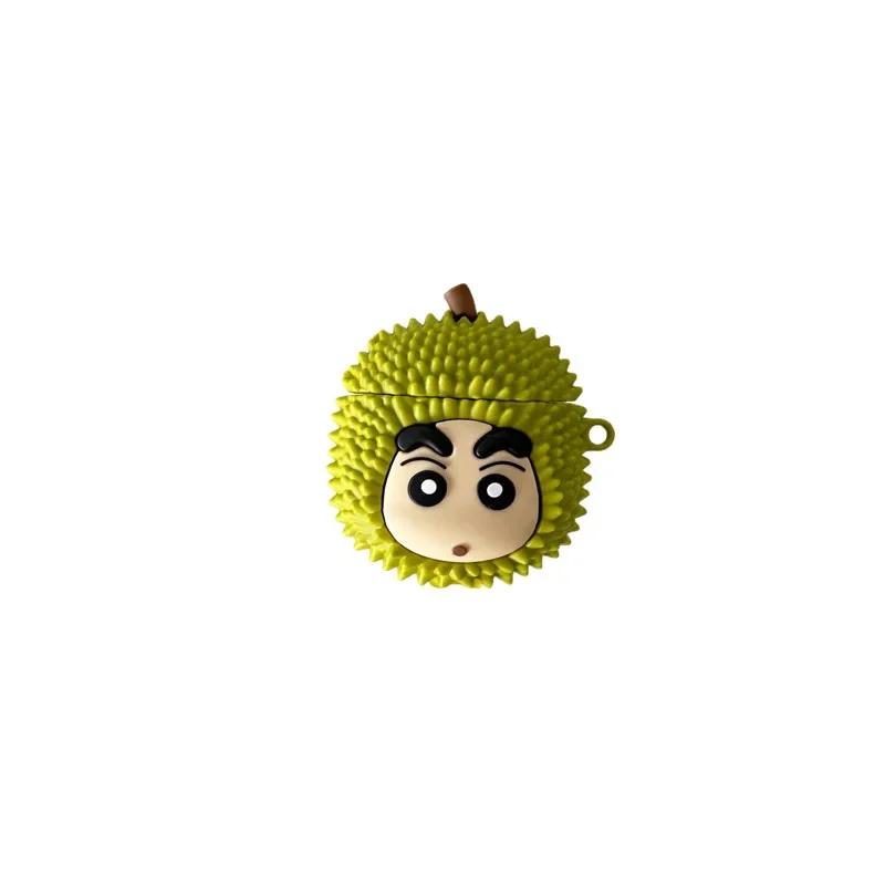 For Airpods Pro 2nd Generation Case,Cute 3D Cartoon Durian Boy Case For Airpods 1/2 Case,Soft Silicone Earphone Cover For Boys