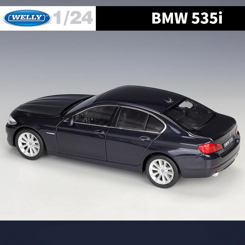 Welly 1/24 BMW 5 Series 535i Alloy Car Model Diecast Metal Toy Vehicles Car Model High Simulation Collection Childrens Toy Gifts