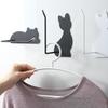 roll paper cling film wall-mounted storage rack Cat Design Bathroom Paper Towel Holder Kitchen rag hanger for Home Travel decor