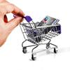 1:48 Mini Supermarkt Einkaufswagen Wagen Desktop Modell Kinderspielzeug Heimdekoration Miniatur