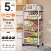 Yingbai 5-Layer Kitchen Microwave Oven Storage Cart