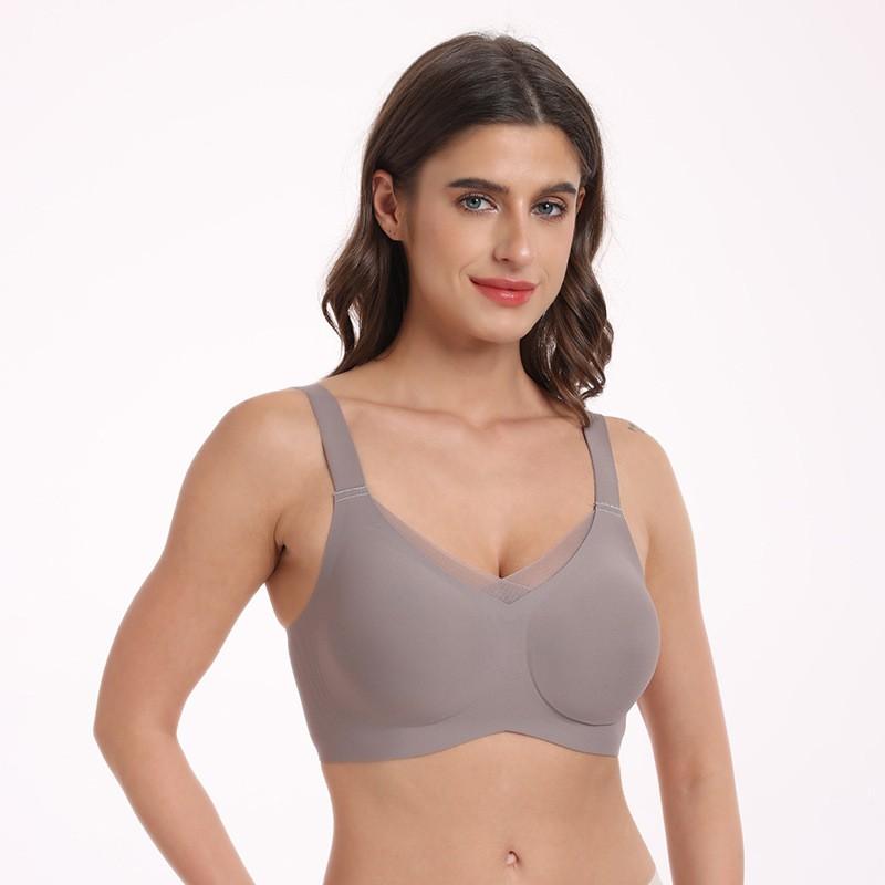 Wirefree Bra Women Comfortable Seamless Full Coverage 3/4 Cup With Adjustable Straps Size S-XXXL
