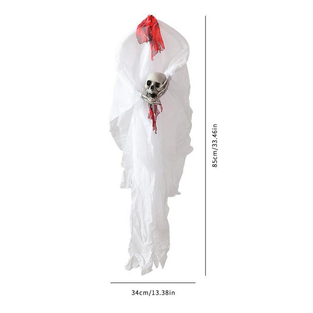 

Ghost Decor Skull Ghost Bride Spooky Gothic Bones Halloween Tree Decorations for Home Indoor Outdoor Interior Yard Garden Porch белый