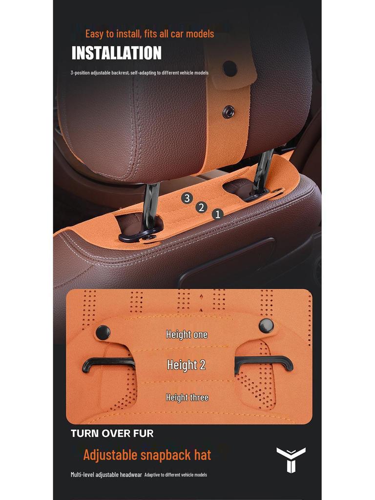 Universal Suede Car Seat Cushion Set for Hongqi HS5/H5 - Breathable, Four Seasons, Three-Piece