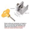 4 PCS Window Lock Buckle Fixed Alloy Non Perforated Window Lock Buckle Anti Pinch Anti-theft Lock Buckle