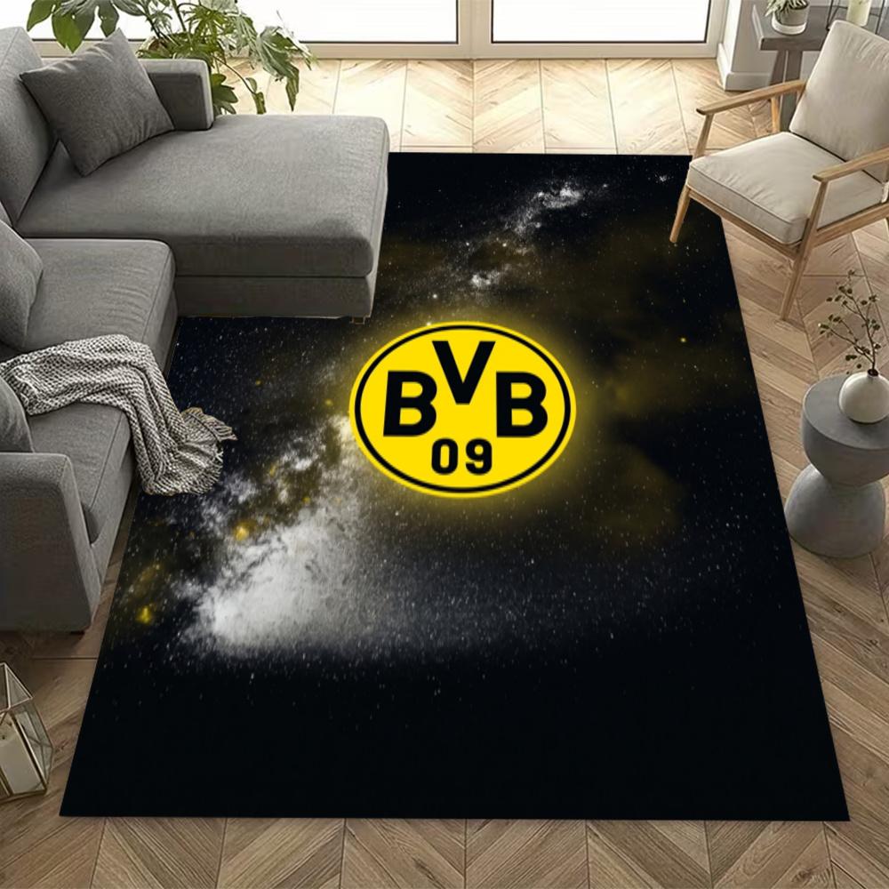 Bvb Dortmund Football Emblem Floor Mat Suitable For Dormitory Entryway Playrooms Game Room Antislip Carpet Office Home Decor Spiritual Gift