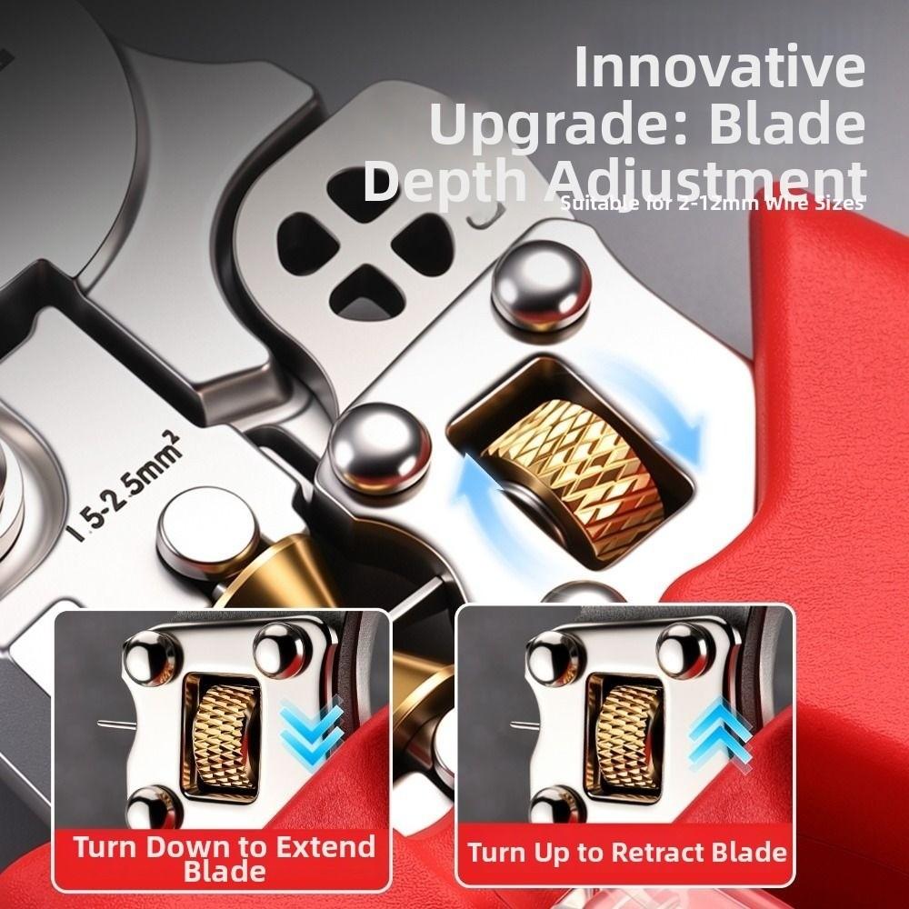 Digital LED Display Wire Stripper Pliers Rechargeable Cable Stripping Pliers Cable Maintenance