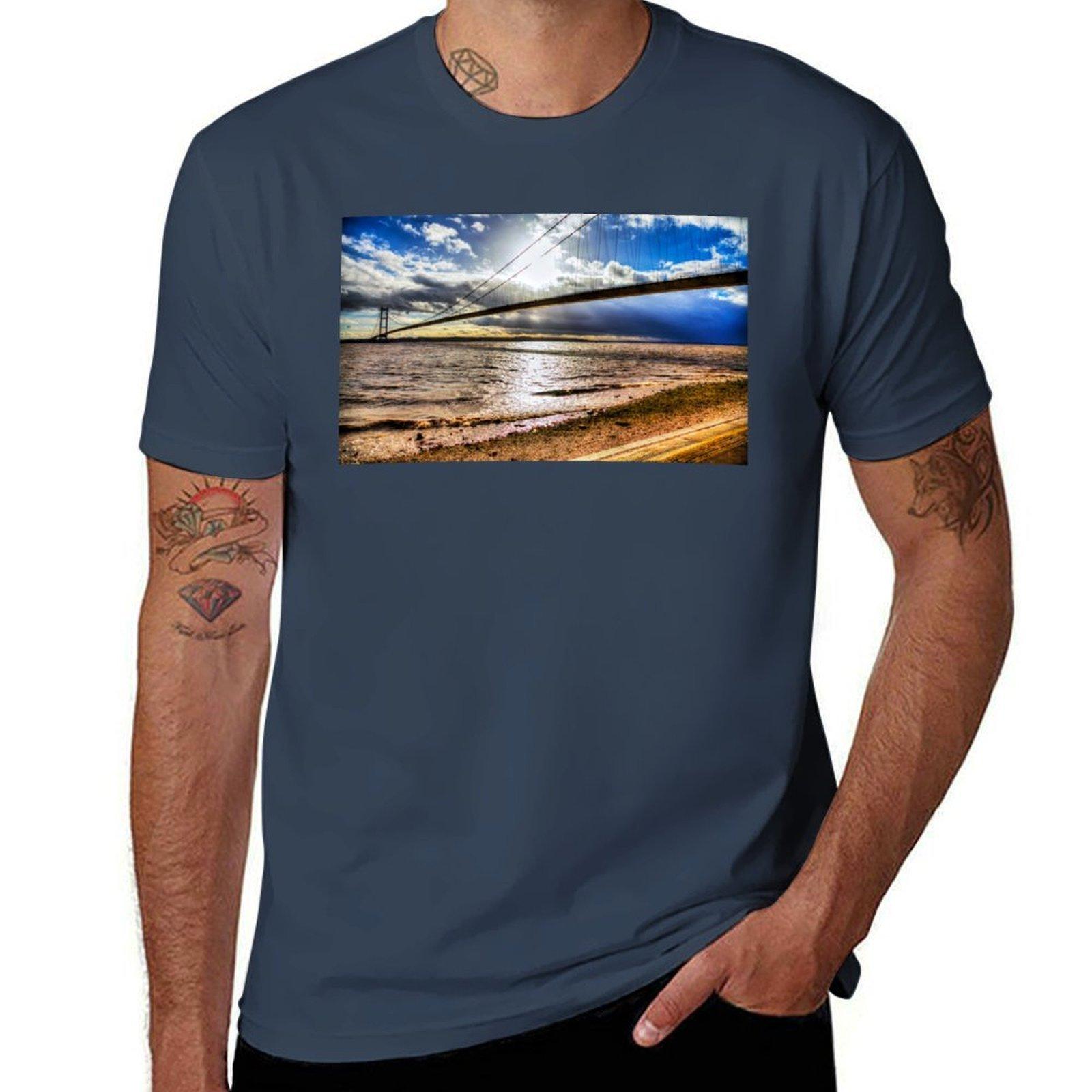 Humber Bridge Single Span Suspension Bridge TShirt Holiday All Match TShirt S