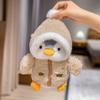 25cm Cute Penguin Plush Toy Soft Fluffy Comfortable Sleep Doll with Clothes Hat Stuffed Animal Pillow Birthday Gift for Kids