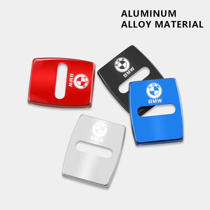 DJSA5 4Pcs Metal Car Door Lock Covers Car Accessories For BMW G26 F10 E90 F20 E46 E60 E70 E39 E36 Rust Proof Decoration Cover Stickers