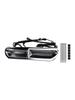 Front Fairing Air Vent LED Light For Touring Street Glide 2014-2024 Chrome