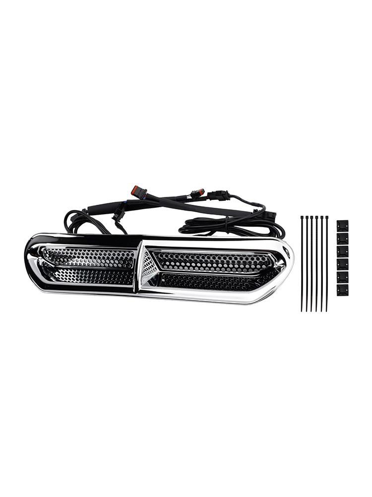 Front Fairing Air Vent LED Light For Touring Street Glide 2014-2024 Chrome