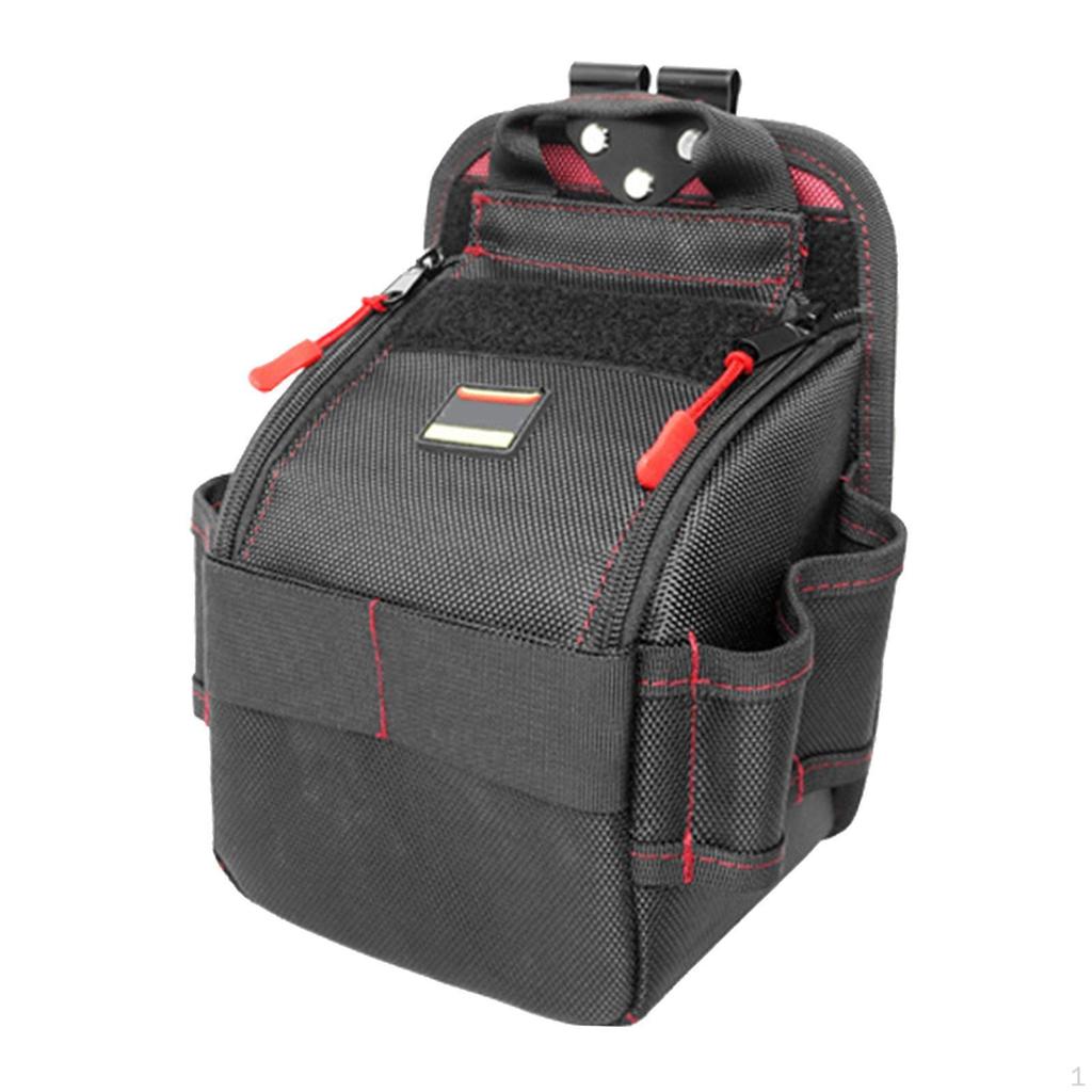 Electrician Pouch Organizer Waist Tool Bag with Detach Oxford Stainless Steel Compartments Suitable
