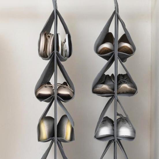 Batų laikymo krepšys Daugiasluoksnis erdvę taupantis pakabinamas batų laikymo krepšys