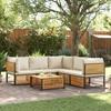 VidaXL Garden Lounge Set with Cushions 6 Pcs Solid Acacia Wood 3214912