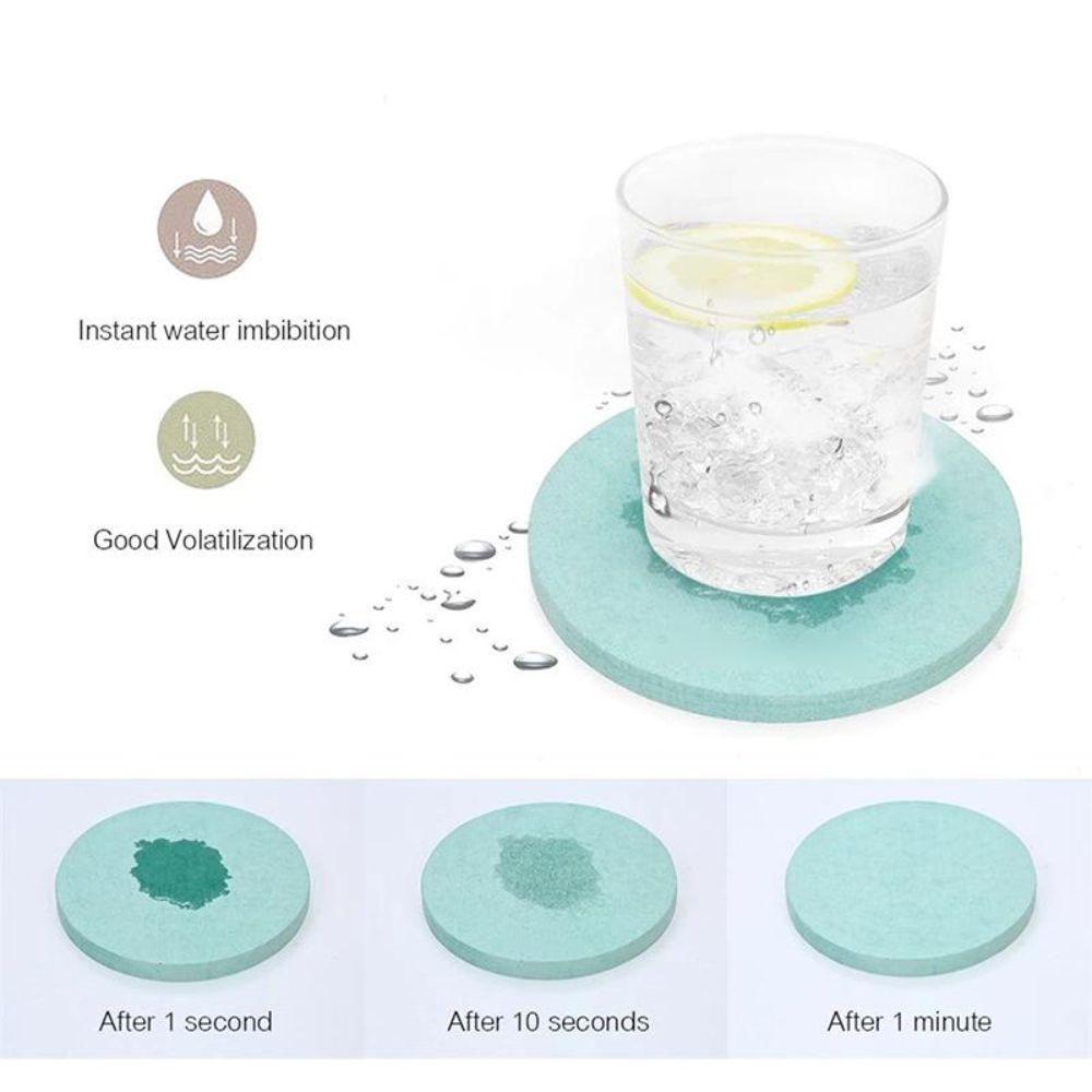 Quick Drying Heat Resistant Mat Thickened Water Absorbent Coaster New Diatomite Coaster  Bathroom