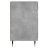 Nightstand Concrete Gray 40x40x66 cm Wood Based Material