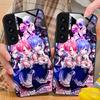 ReZero Rem Ram Glass Mobile Phone Case for Samsung Galaxy A56 55 54 53 52 51 36 35 34 23 16 15 5G Colorful Cover