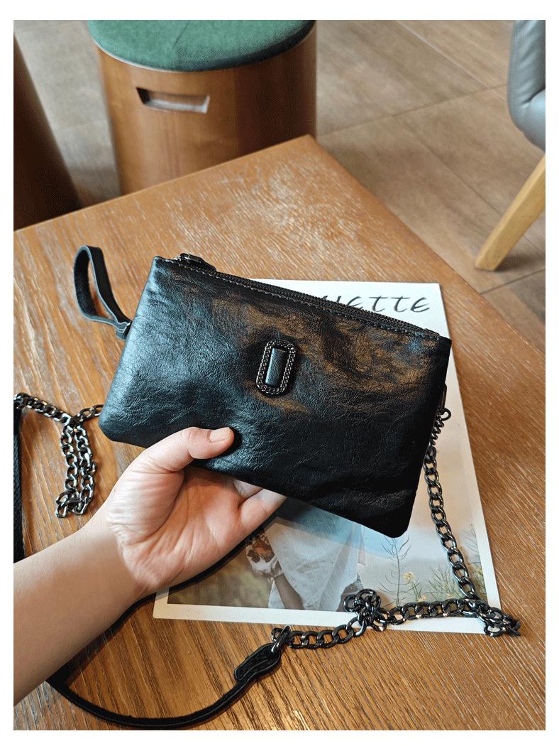

Summer 2025 Women s Crossbody Bag: Fashionable Double-Layer Mini Chain Bag for Mobile Phones & Mom Essentials. чёрный