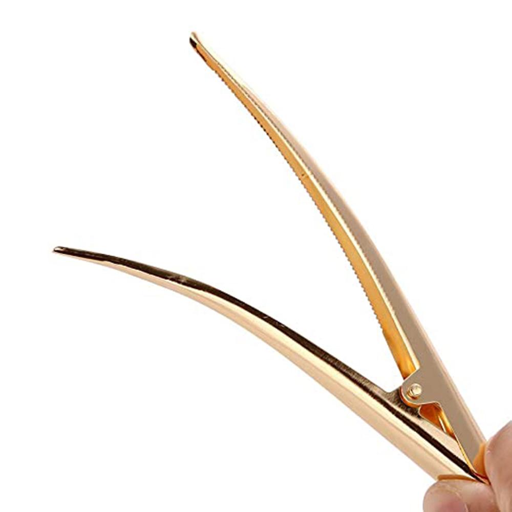 Professionell Salong Halkfri För Hårvård Hårklämmor Alligatorklämmor Ankkäksklämmor Hårnålar