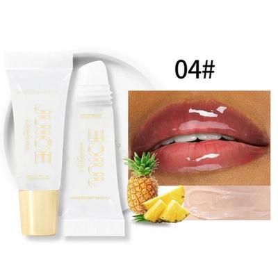 Tint Lip Balm Moist Crystal Clear Jelly Lip Oil Lasting Moisturizing Lip Balm Smooth Line Pot Gloss Glass Fruit Fragrance, Color-04