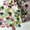 Multi-Tourmaline Rose Cut Gemstone Lot: Faceted Tourmaline Stone For Jewelry Making, ( 6 To 10 Mm )