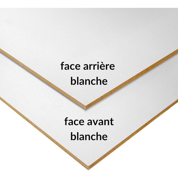 Planche de MDF - Creative Deco - Lot de 10 - 420x300mm - Double Face Blanc - Découpe Laser
