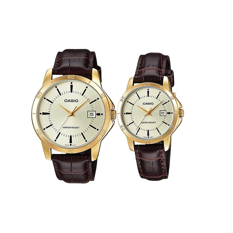 

Casio Watch Series-LTP Fashionable Business Casual Versatile Simple Quartz Movement Leather Strap Japanese and Korean MTP-V004GL-9A P-V004GL-9A золотой