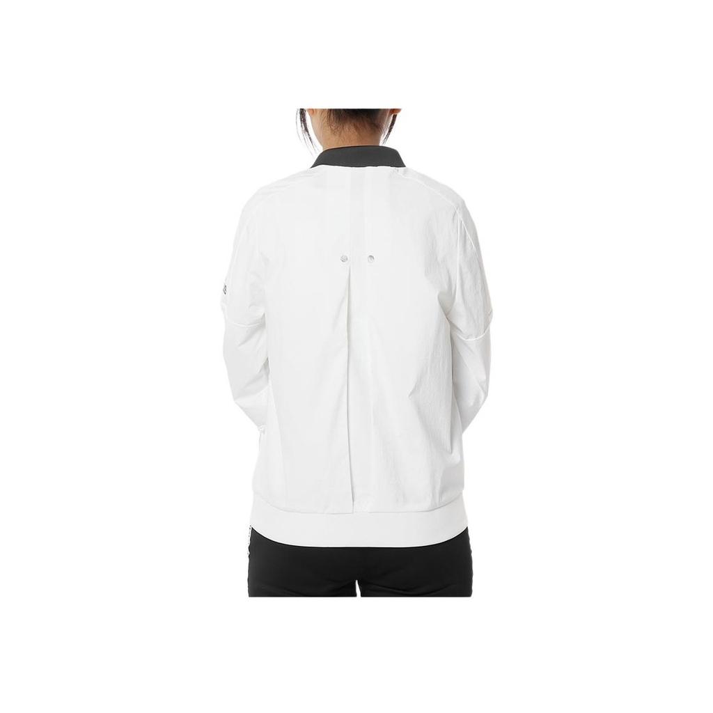 Adidas Womens Training Series Windproof Breathable Stand Collar Sports Casual Baseball Jacket Women Jacket White DM5258